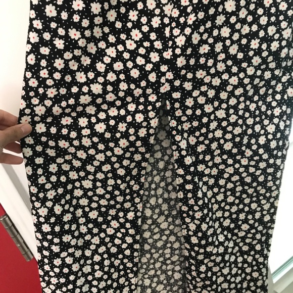 Zara floral midi dress linen blend - Picture 8 of 12